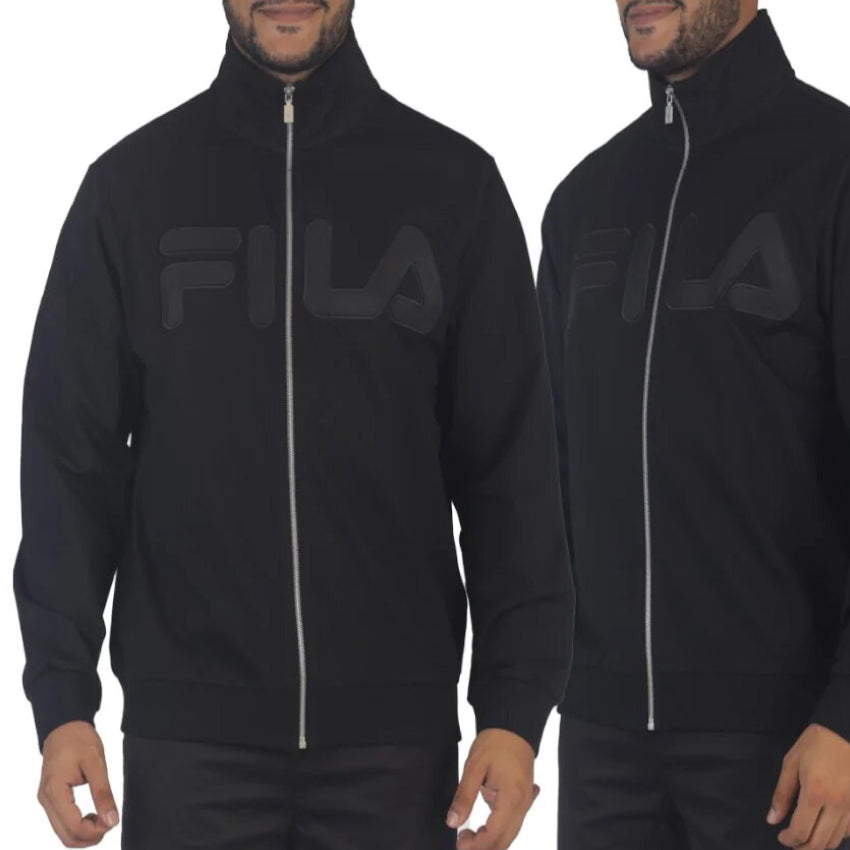 Buzo Fila Negro Full Zip Hombre